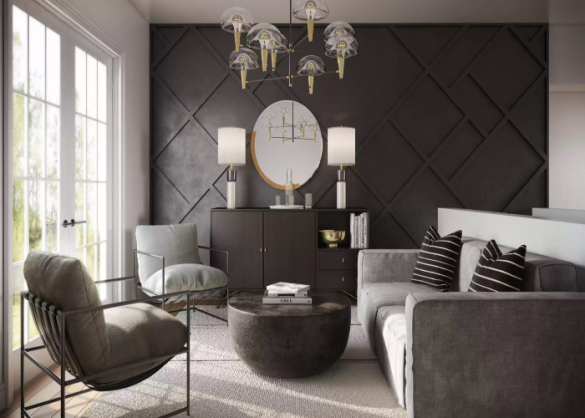 18 Grey Walls with Black Trim Ideas for Your Interiors - DormyHome